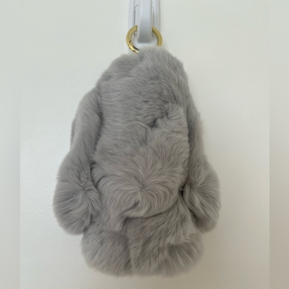 Cute plush rabbit pendant Fluffy backpack decoration - Picture 2 of 4